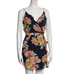 Joie Floral Silk Wrap Dress xs